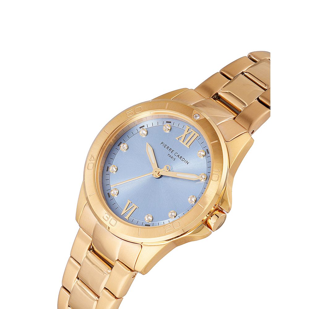 Pierre Cardin Goldfarbene Edelstahl-Dresswatch
