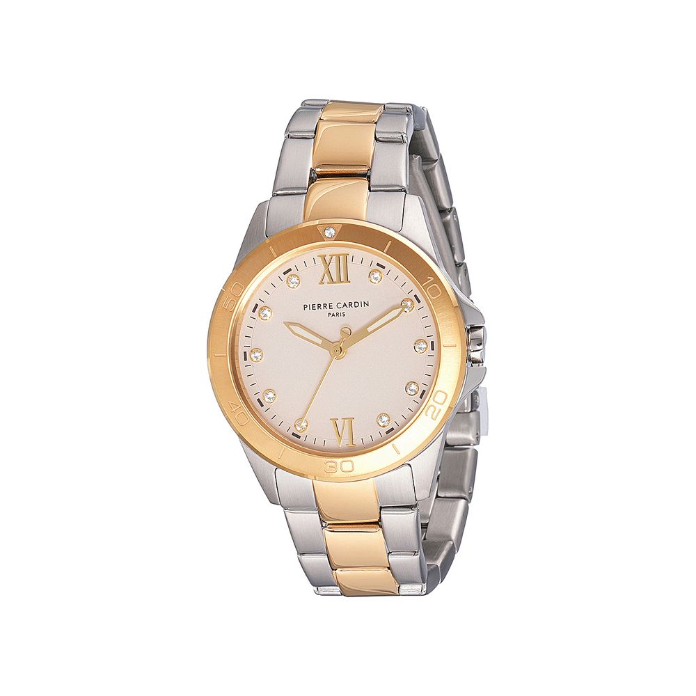 Pierre Cardin Goldfarbene Edelstahl-Dresswatch