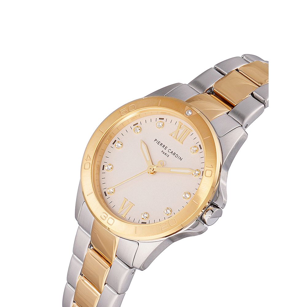 Pierre Cardin Goldfarbene Edelstahl-Dresswatch