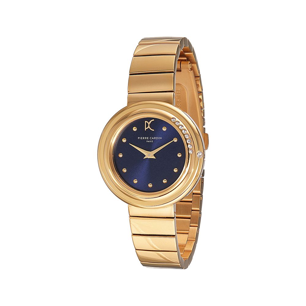 Pierre Cardin Goldfarbene Edelstahl-Dresswatch