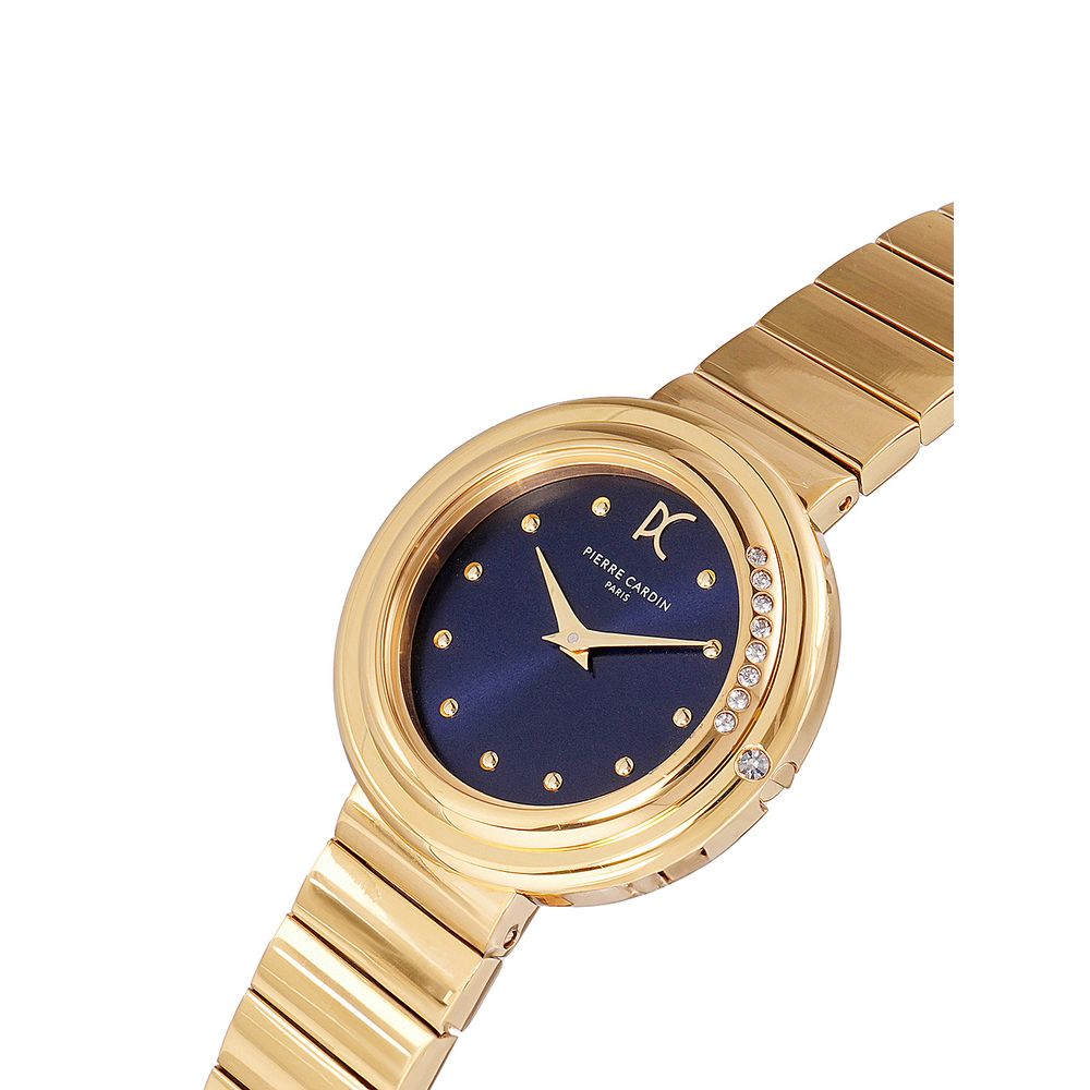 Pierre Cardin Goldfarbene Edelstahl-Dresswatch