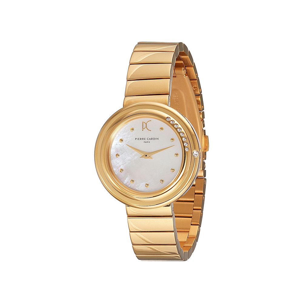 Pierre Cardin Goldfarbene Edelstahl-Dresswatch