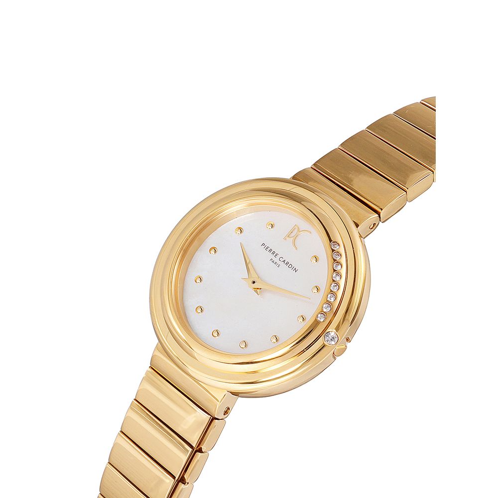 Pierre Cardin Goldfarbene Edelstahl-Dresswatch