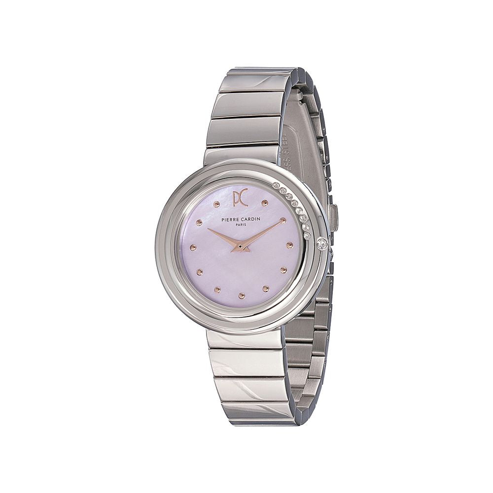 Pierre Cardin Graue Edelstahl-Kleideruhr
