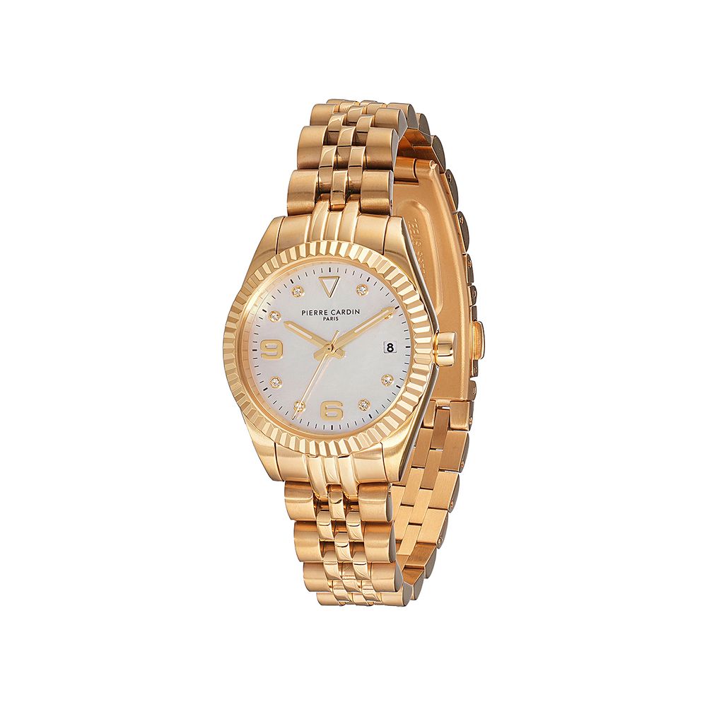 Pierre Cardin Armbanduhr aus Edelstahl in Gold