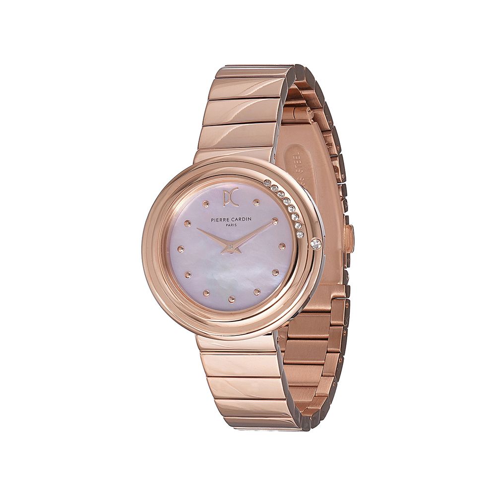 Pierre Cardin Goldfarbene Edelstahl-Kleideruhr