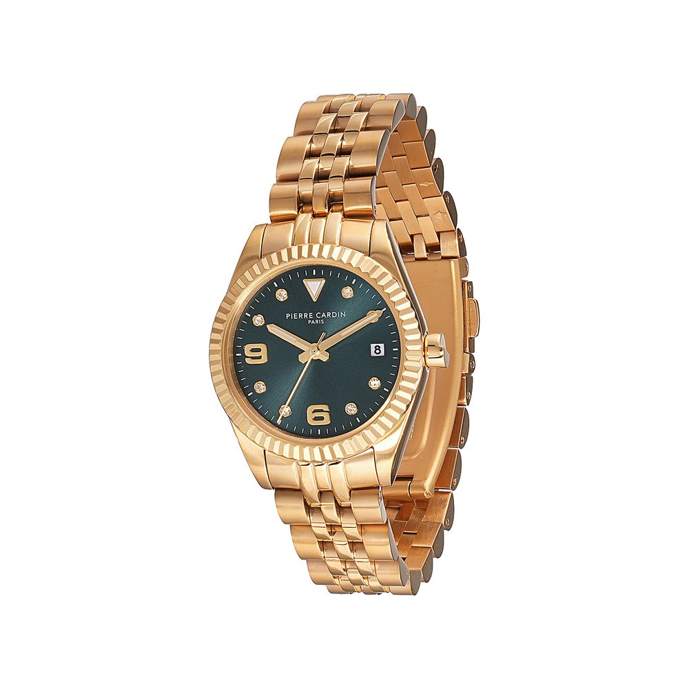 Pierre Cardin Goldfarbene Edelstahl-Dresswatch