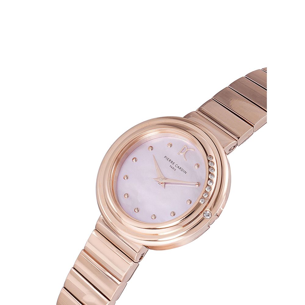 Pierre Cardin Goldfarbene Edelstahl-Kleideruhr