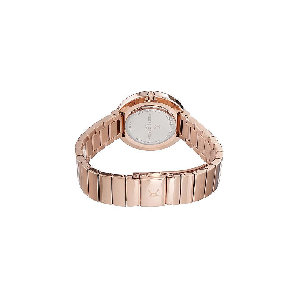 Pierre Cardin Goldfarbene Edelstahl-Kleideruhr