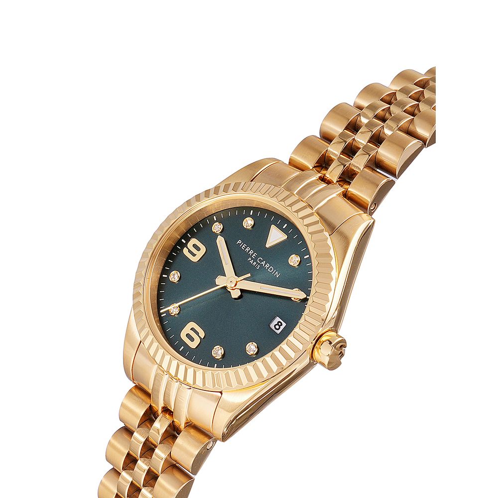 Pierre Cardin Goldfarbene Edelstahl-Dresswatch