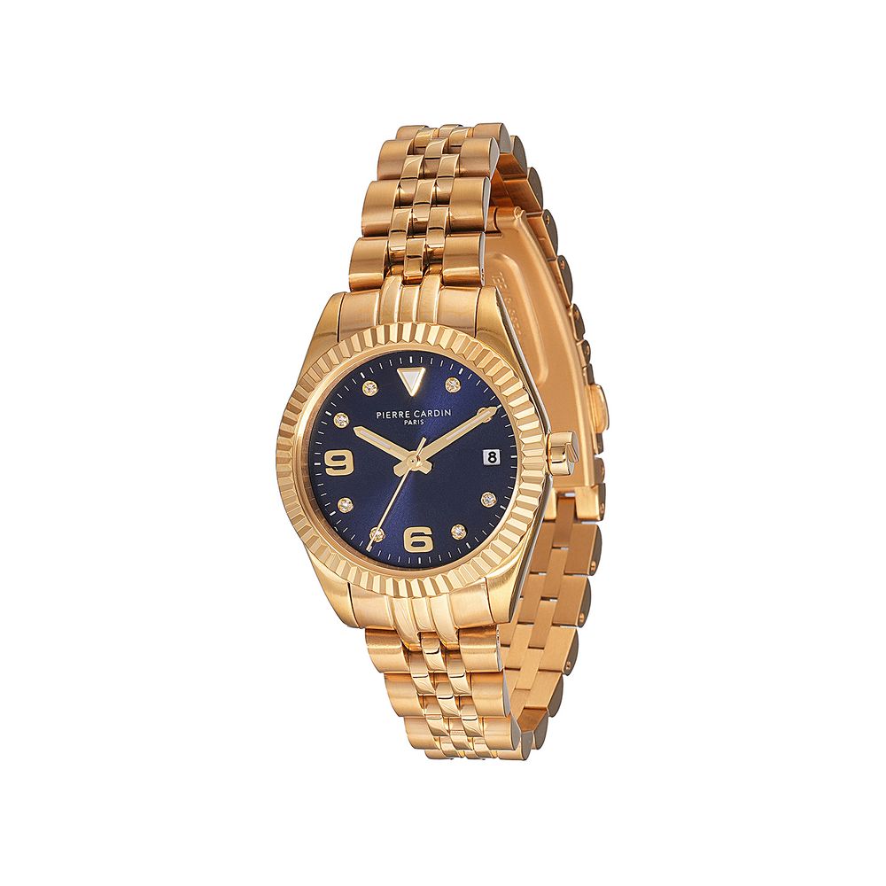 Pierre Cardin Gold-Tone Stainless Steel Dress Watch