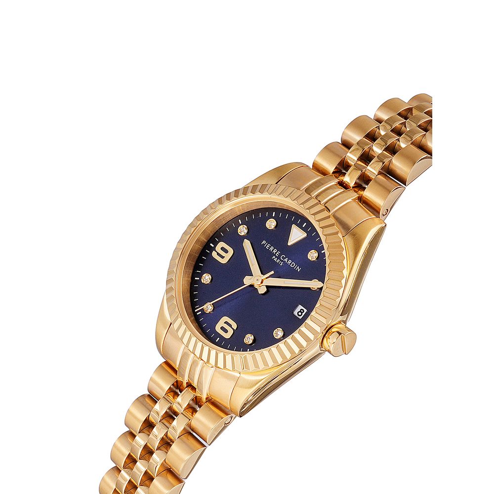 Pierre Cardin Gold-Tone Stainless Steel Dress Watch
