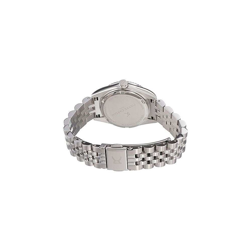 Pierre Cardin Graue Edelstahl-Kleideruhr