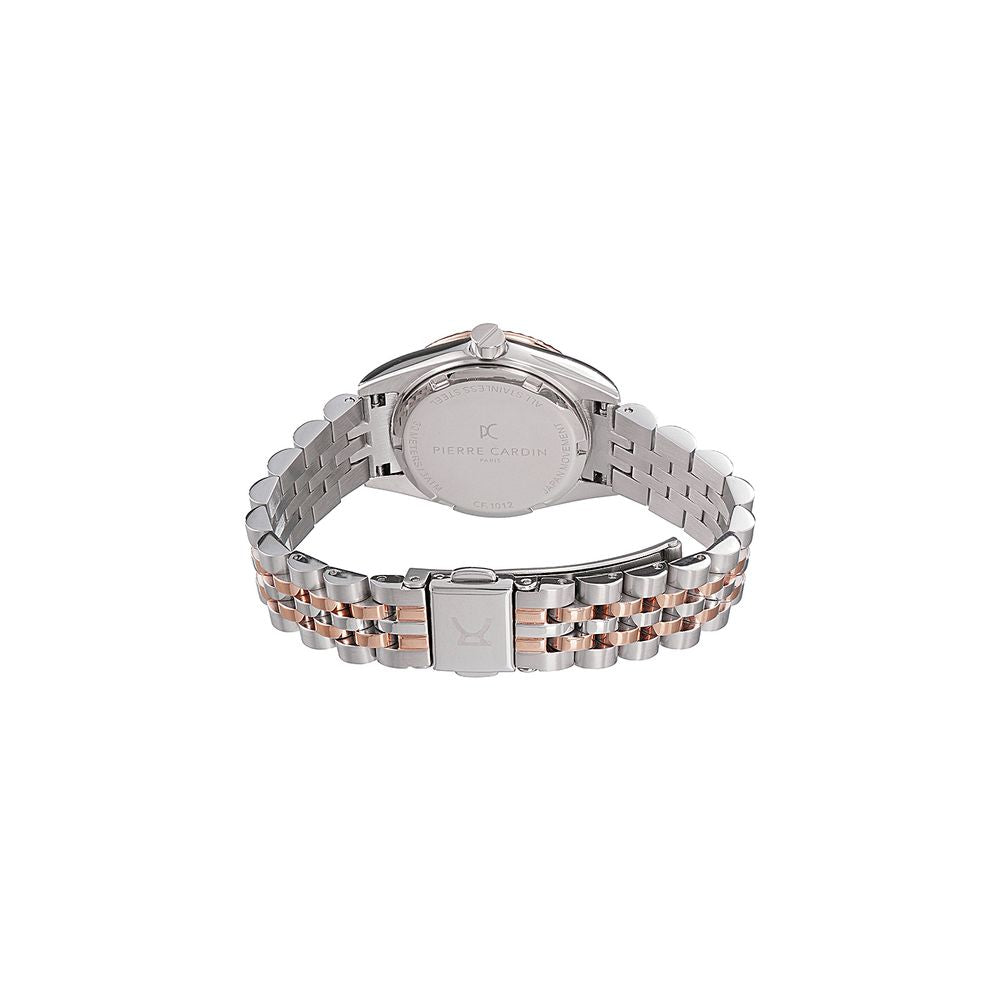Pierre Cardin Graue Edelstahl-Armbanduhr