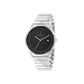 Pierre Cardin Graue Edelstahl-Kleideruhr