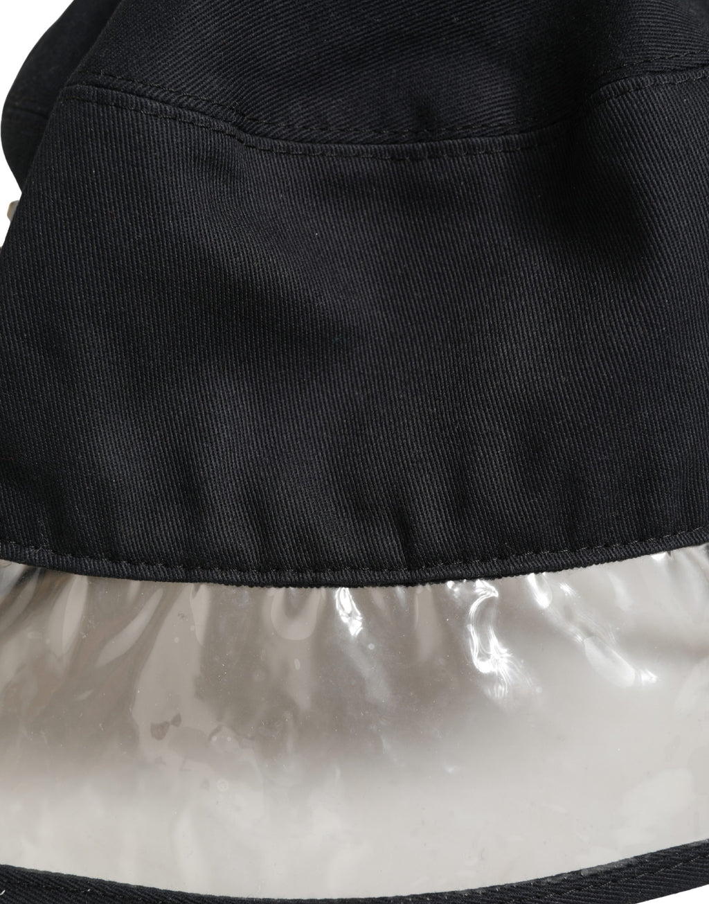 Dolce & Gabbana Black Cotton and Plastic Fisherman Hat