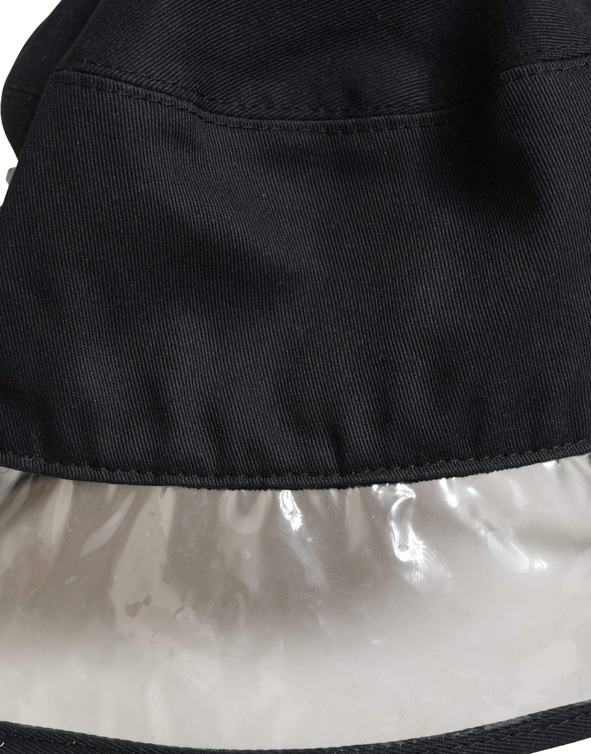 Dolce & Gabbana Black Cotton and Plastic Fisherman Hat