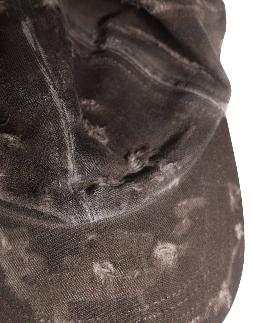Dolce & Gabbana Men's Distressed Cotton Baseball Cap in Brown