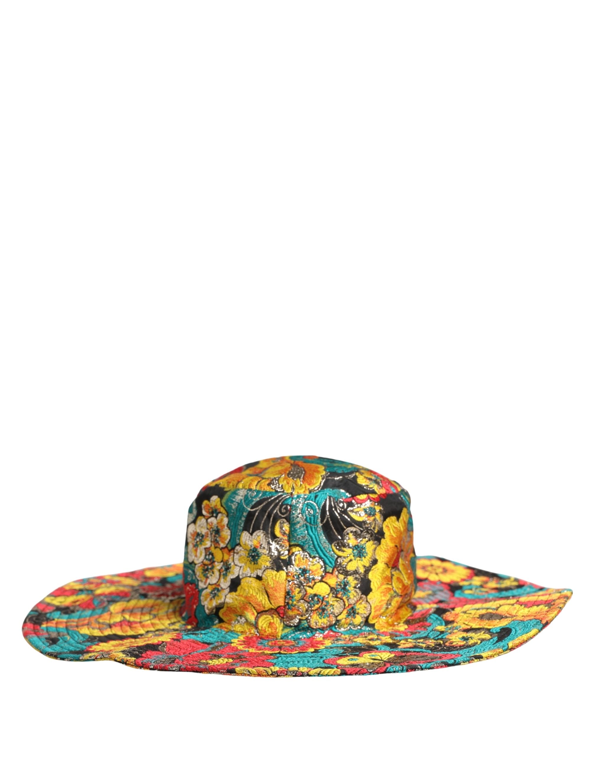 Dolce & Gabbana Men's Multicolor Brocade Bucket Hat Capello