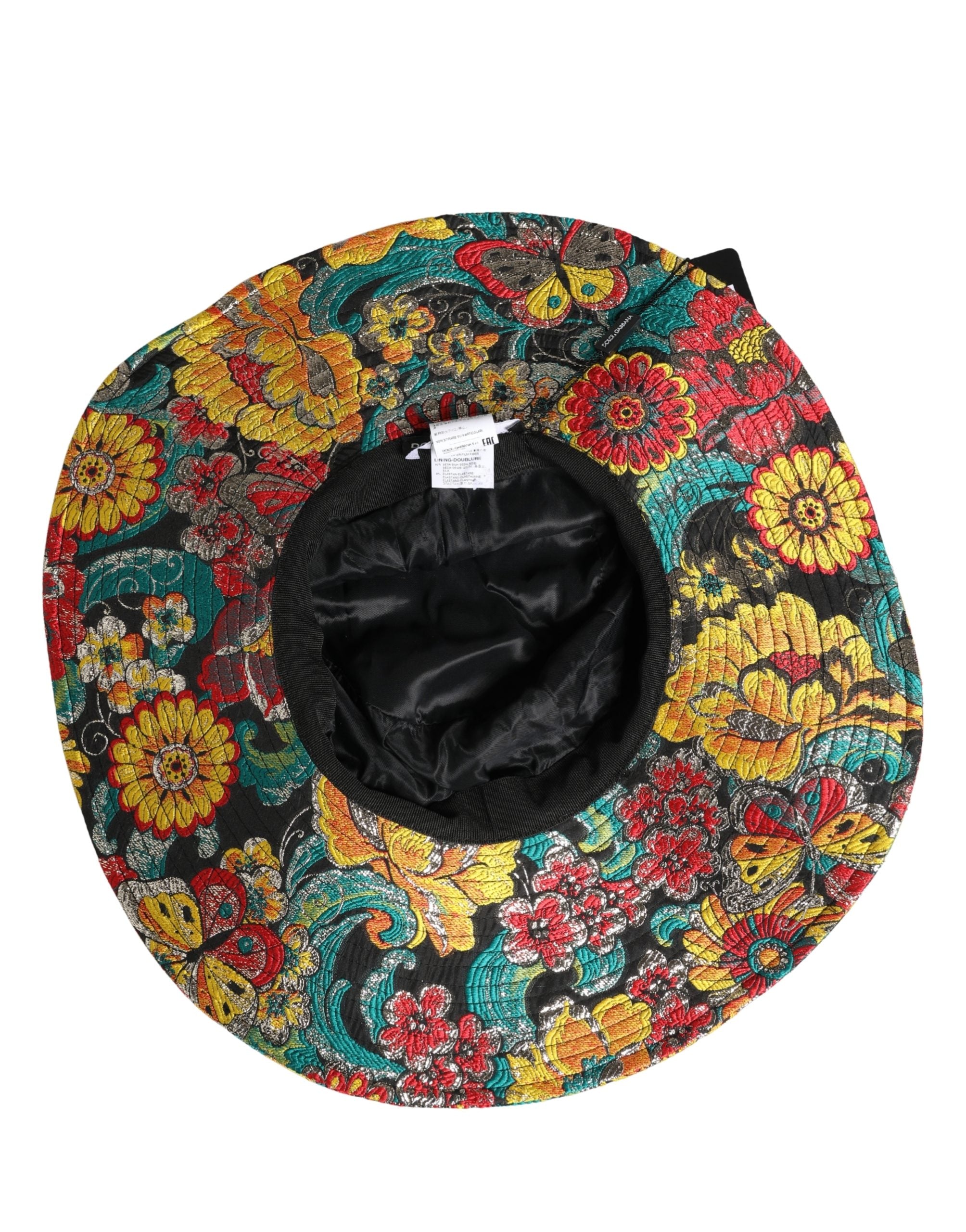 Dolce & Gabbana Men's Multicolor Brocade Bucket Hat Capello