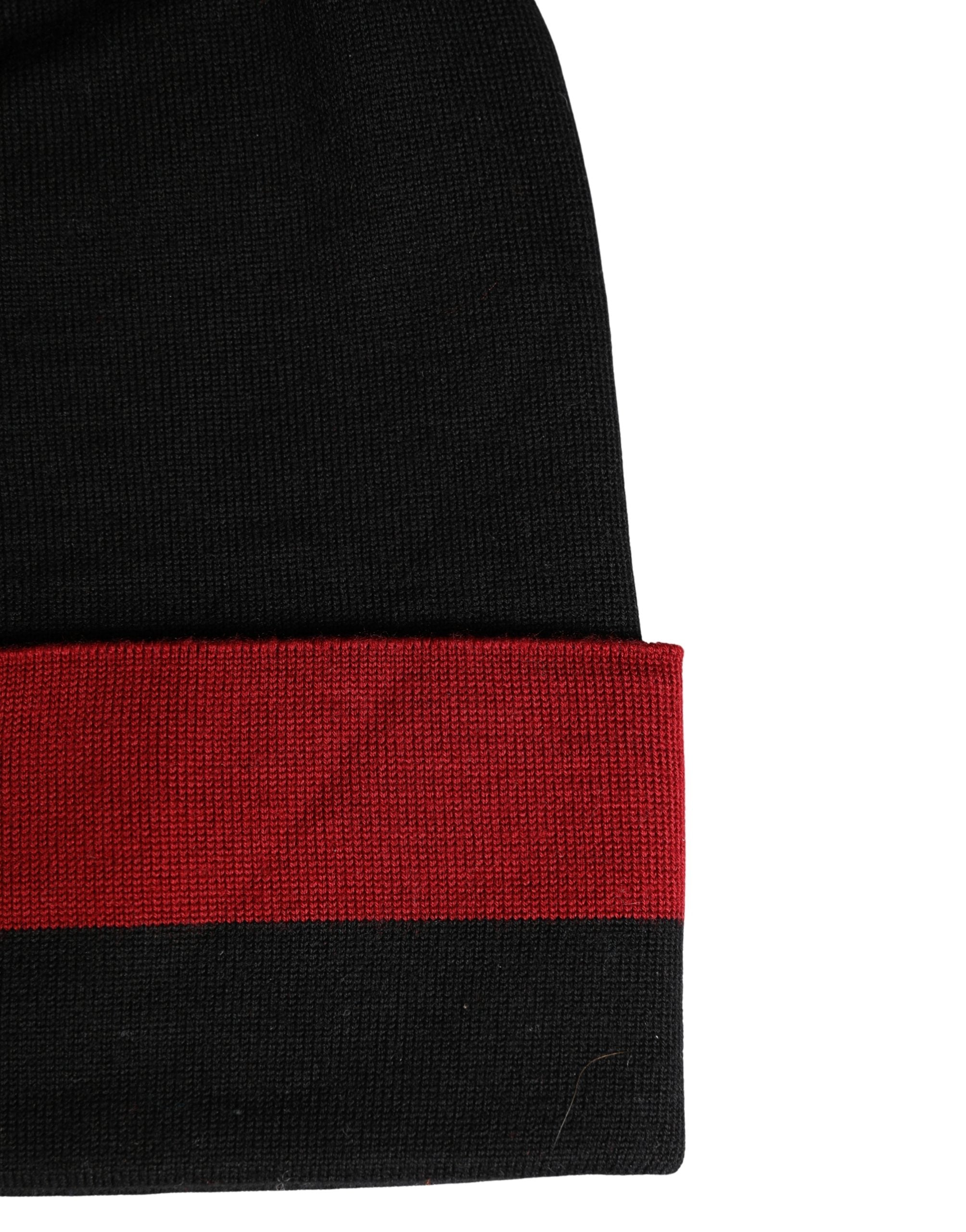 Dolce & Gabbana Schwarze Mütze "I'M THE ONLY PRINCE ROYAL" mit Umschlag