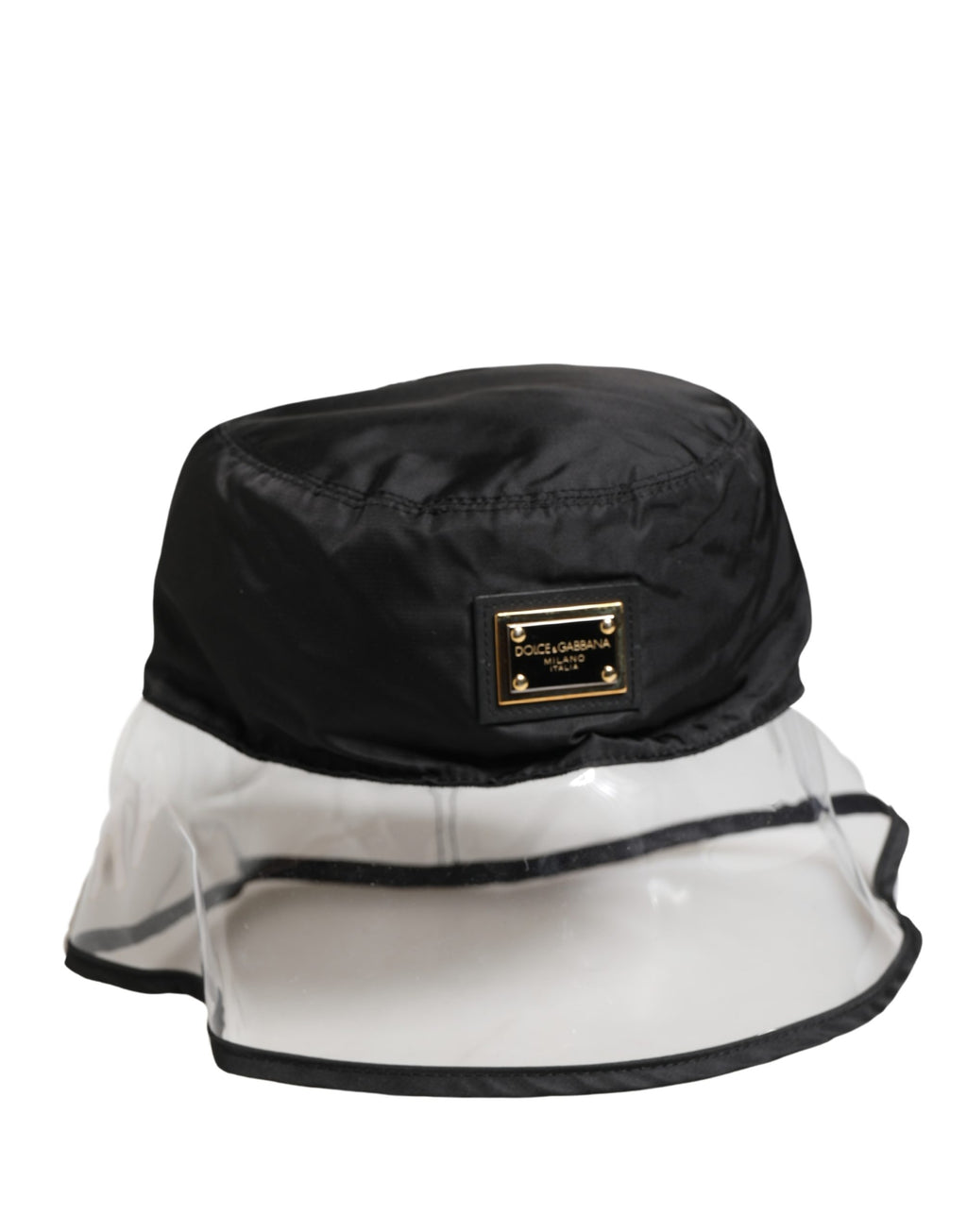 Dolce & Gabbana Herren Schwarzer Fischerhut aus Kunststoff