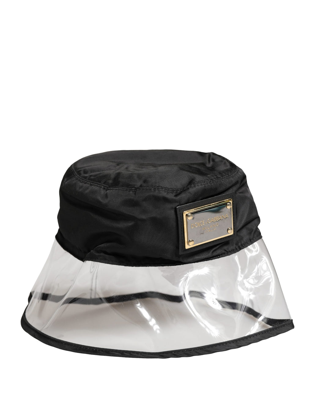 Dolce & Gabbana Herren Schwarzer Fischerhut aus Kunststoff