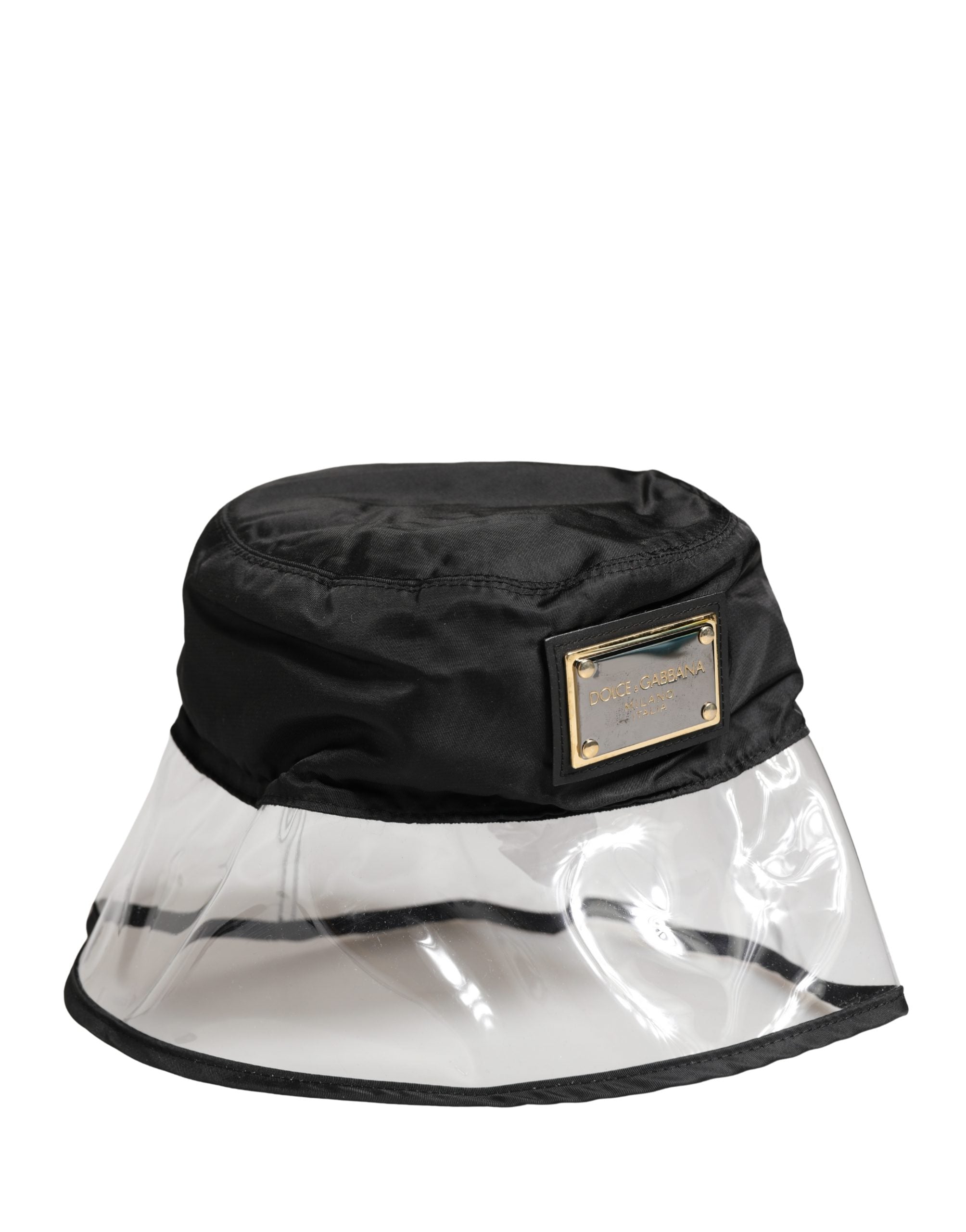 Dolce & Gabbana Herren Schwarzer Fischerhut aus Kunststoff