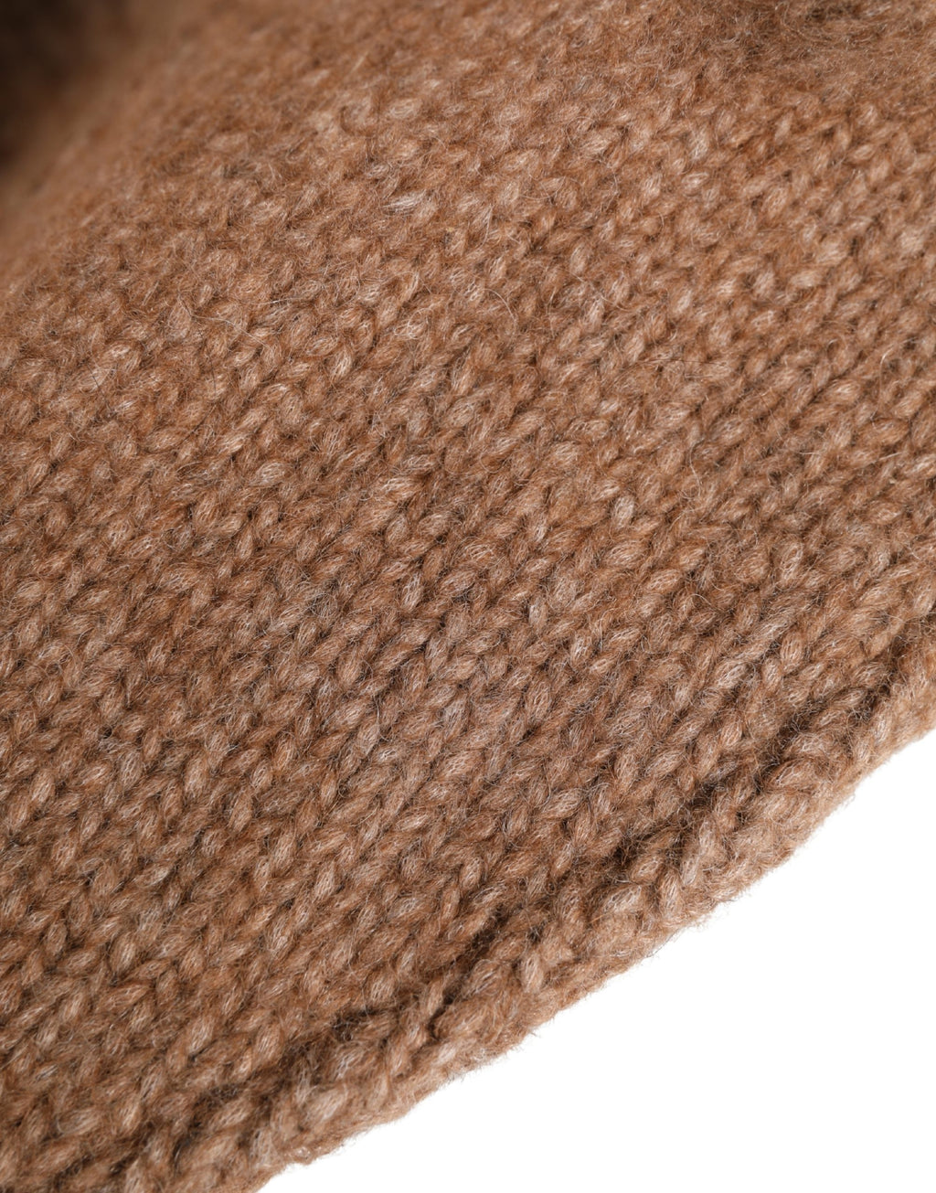 Dolce & Gabbana Braune Alpaka-Woll-Strickmütze für Damen