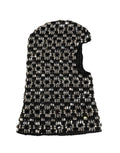 Dolce & Gabbana Schwarze Woll-Sturmhaube mit Kristallbesatz