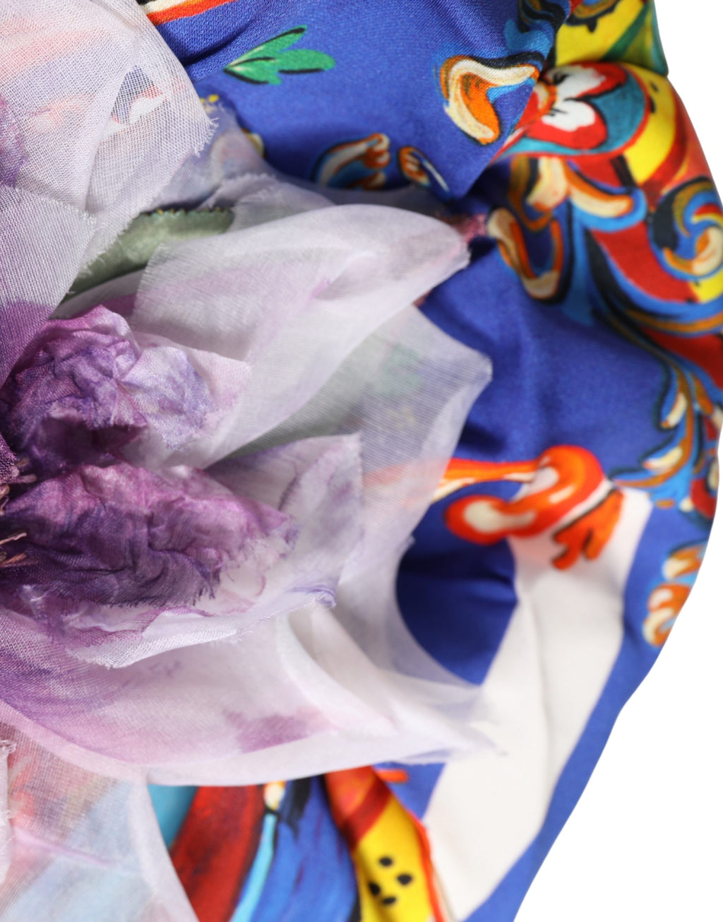 Dolce & Gabbana Multicolor Carretto Print Turban Headband