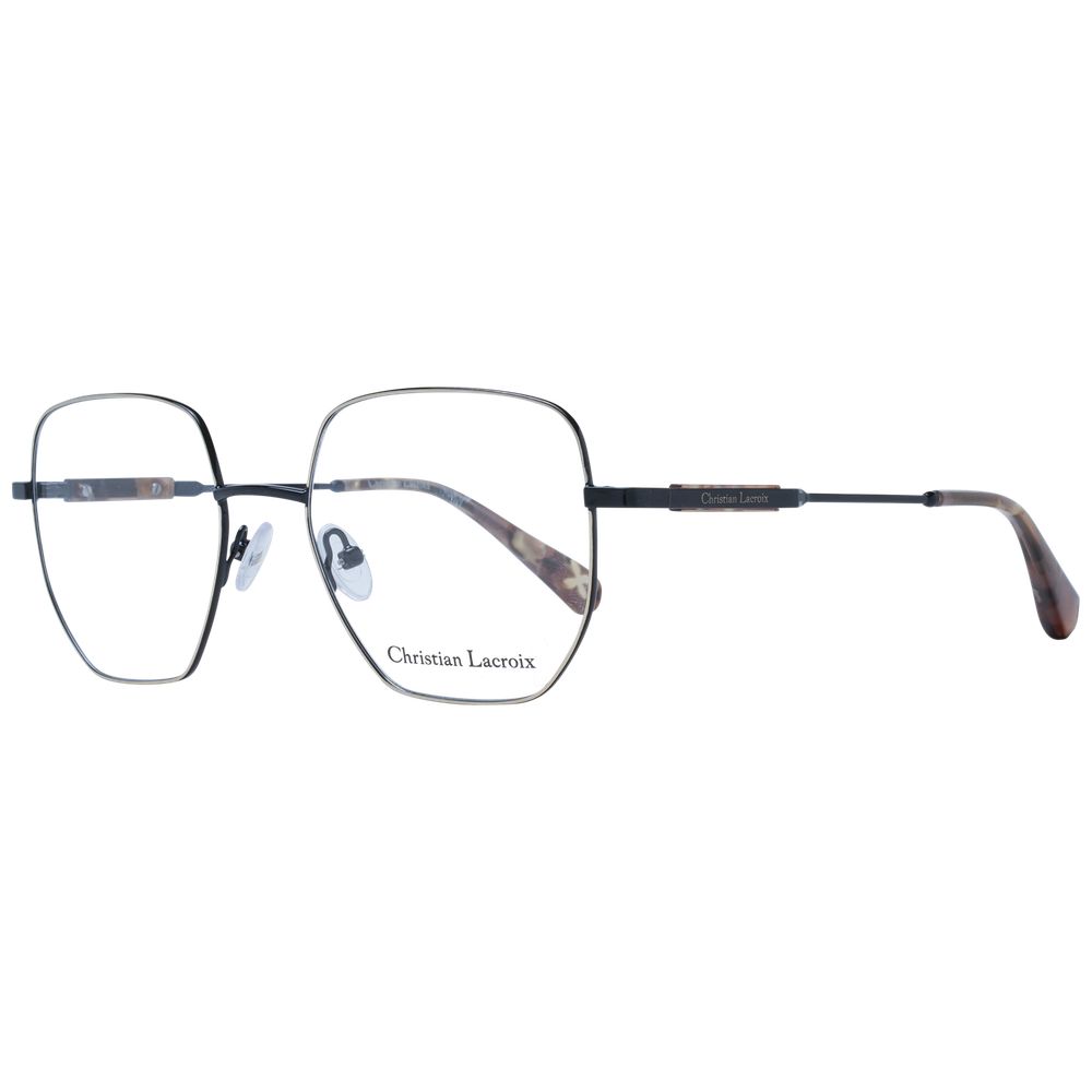 Christian Lacroix Schwarze Edelstahlbrille (Gestell)