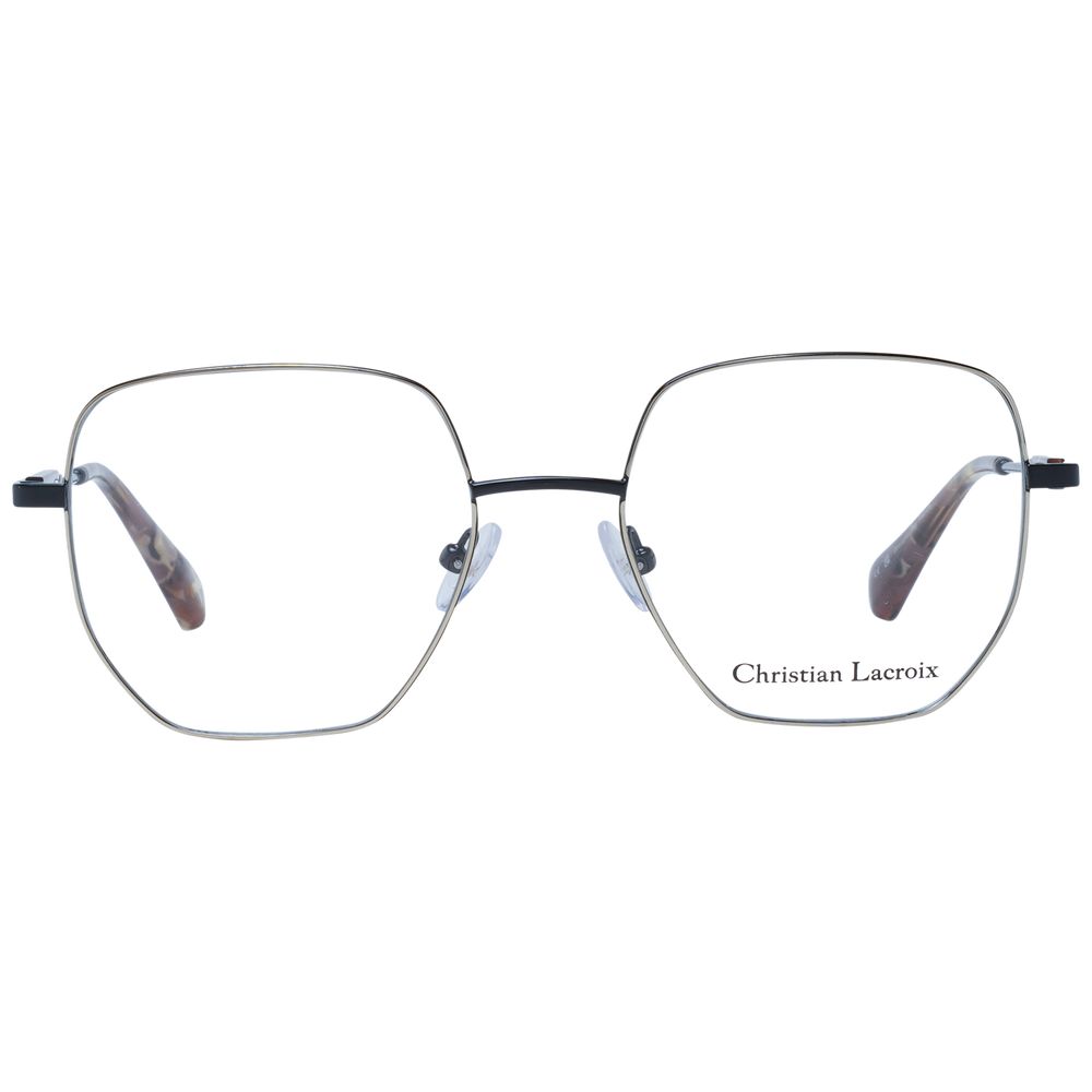 Christian Lacroix Schwarze Edelstahlbrille (Gestell)