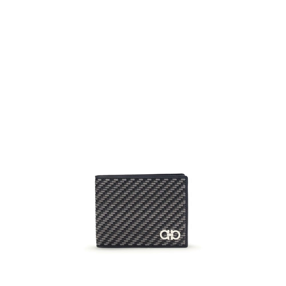 Ferragamo Gray Calfskin Bos Taurus Wallet