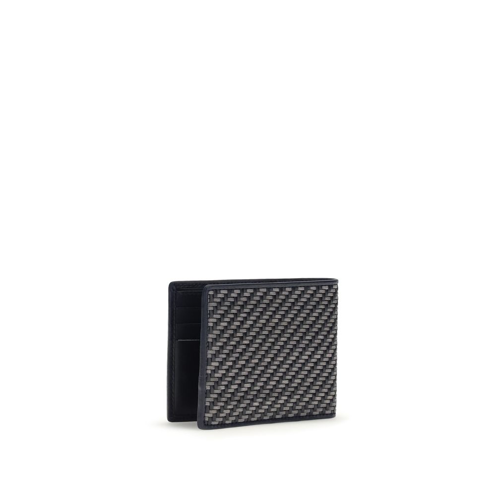 Ferragamo Gray Calfskin Bos Taurus Wallet
