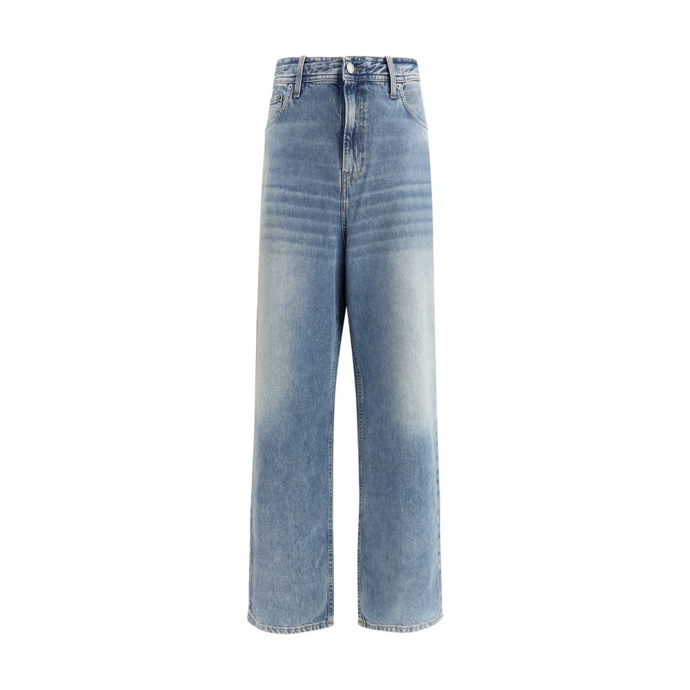 Haikure Blue Relaxed Fit Cotton Jeans