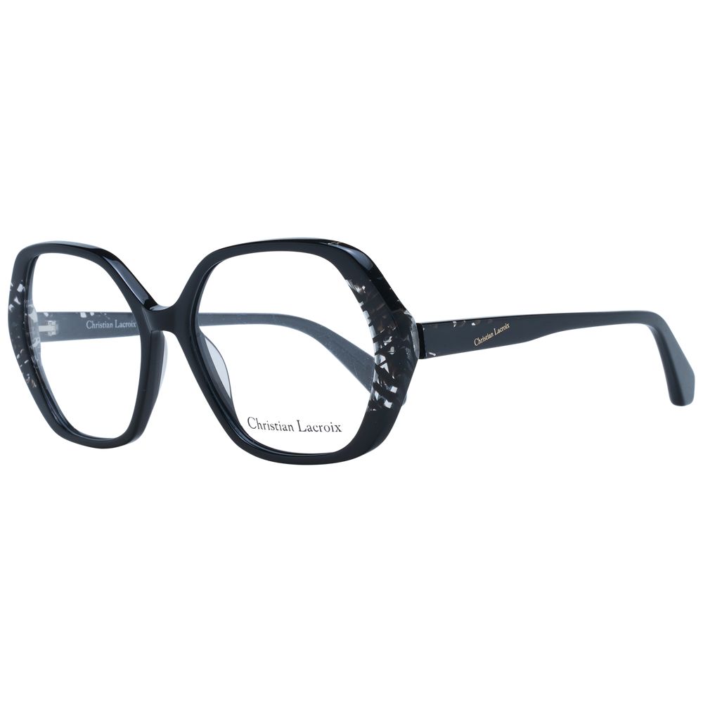Christian Lacroix Schwarze Brille aus Acetat (Gestell)