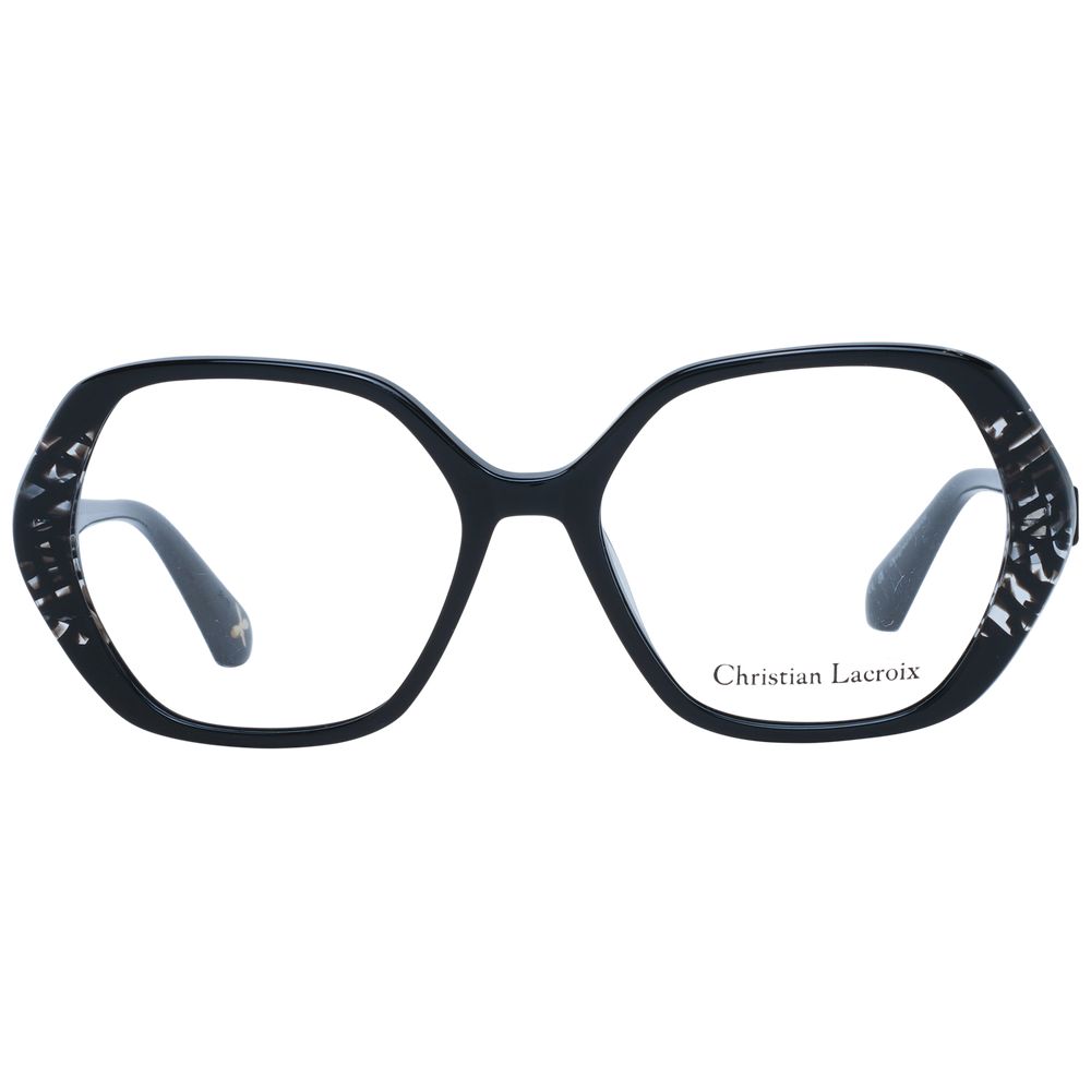 Christian Lacroix Schwarze Brille aus Acetat (Gestell)