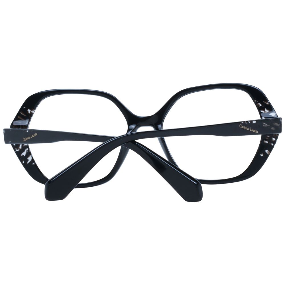 Christian Lacroix Schwarze Brille aus Acetat (Gestell)