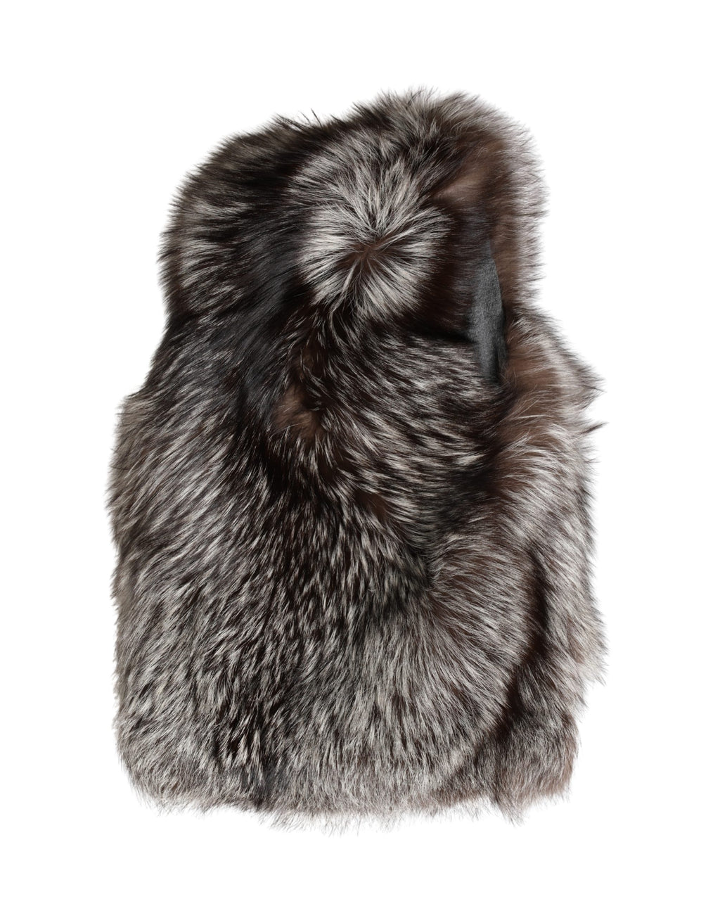 Dolce & Gabbana Brown Faux Fur Full Head Wrap Capello Hat