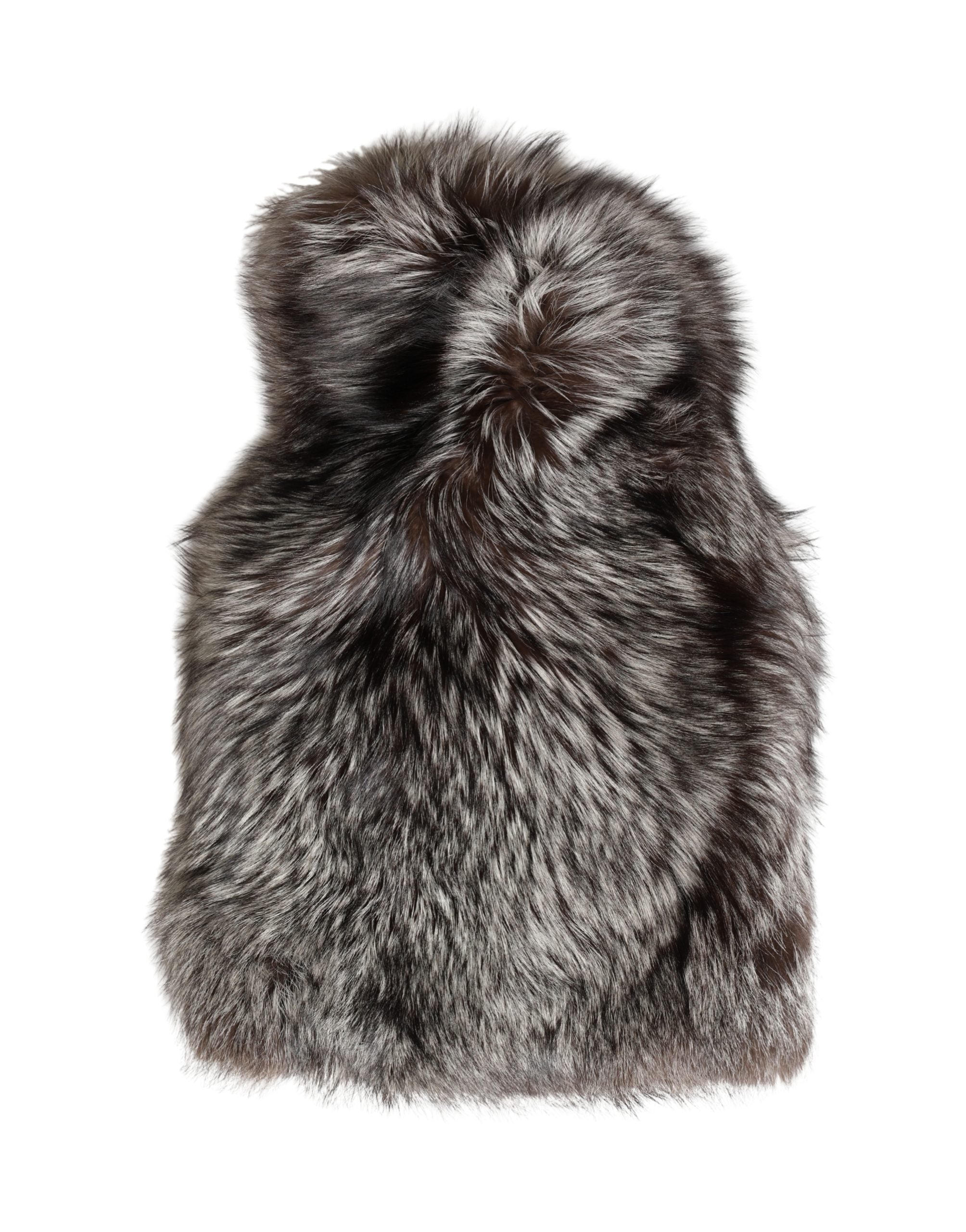 Dolce & Gabbana Brown Faux Fur Full Head Wrap Capello Hat