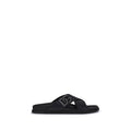 Dolce & Gabbana Schwarze Sandalen aus Kalbsleder Bos Taurus