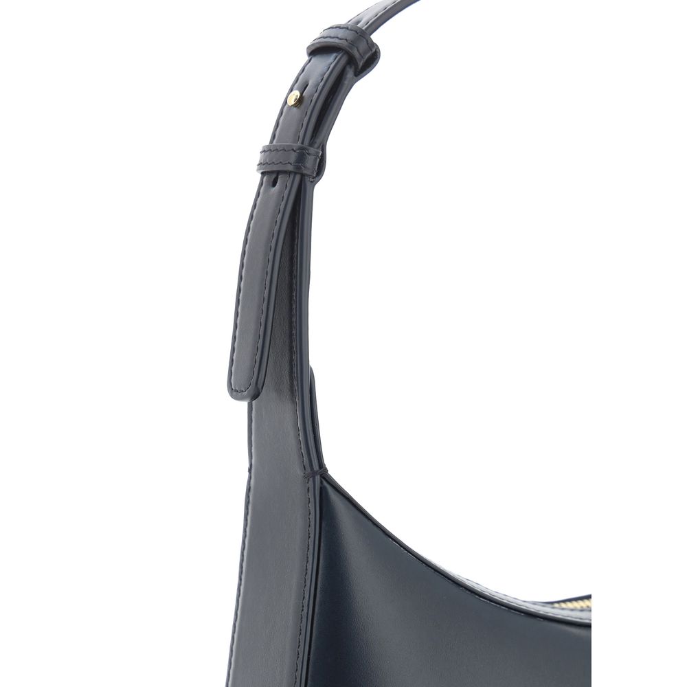 Dolce & Gabbana Schwarze Kalbsleder Bos Taurus Schultertasche