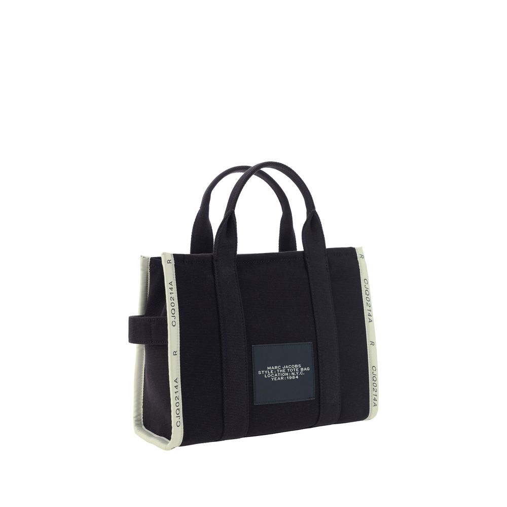 Marc Jacobs Schwarze Baumwoll-Handtasche