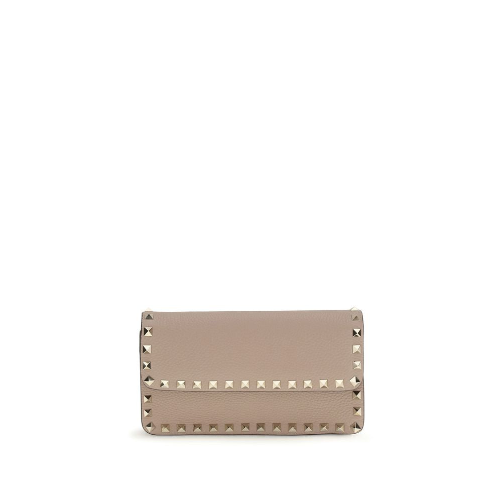 Valentino Garavani Beige Calfskin Bos Taurus Wallet