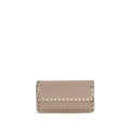 Valentino Garavani Beige Calfskin Bos Taurus Wallet