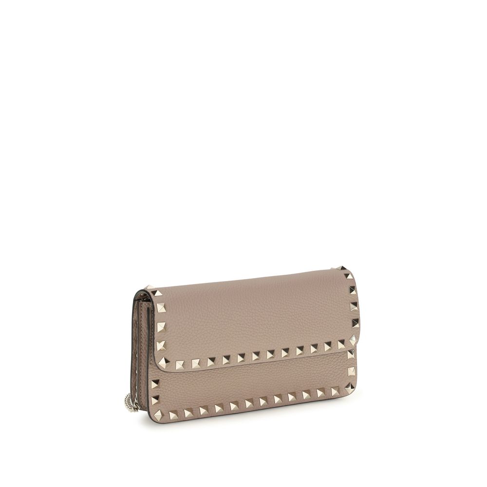 Valentino Garavani Beige Calfskin Bos Taurus Wallet