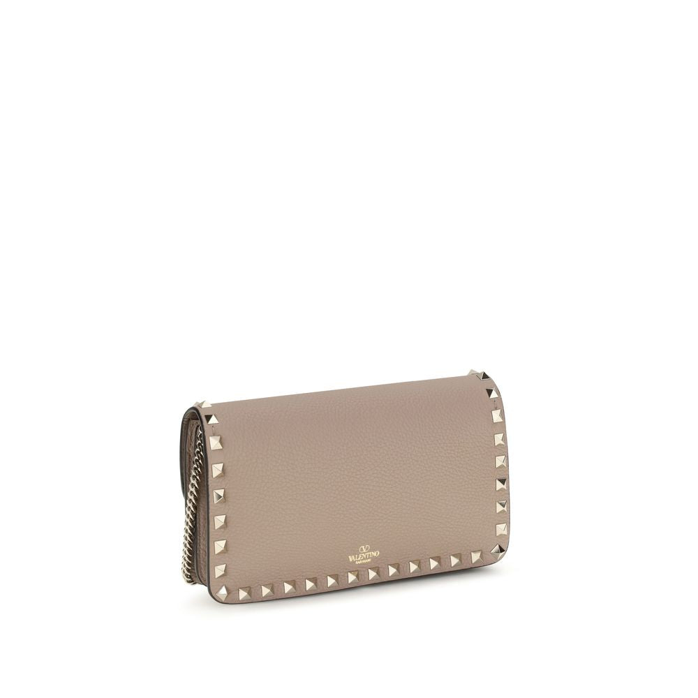 Valentino Garavani Beige Calfskin Bos Taurus Wallet