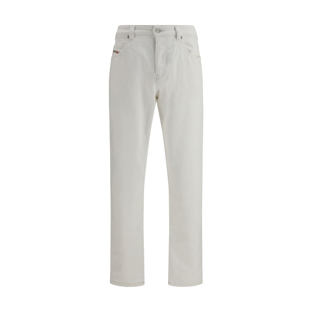 Diesel White Slim Fit Cotton Jeans