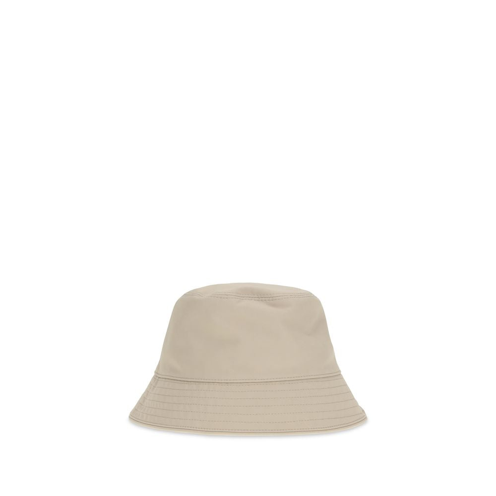 Moncler Beige Baumwoll-Eimerhut